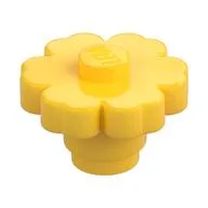 Plant, Flower 2 x 2 - Round [Solid Stud], Yellow