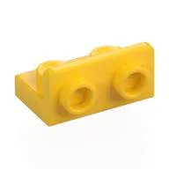 Bracket 1 x 2 - 1 x 2 Inverted, Yellow
