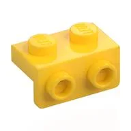 Bracket 1 x 2 - 1 x 2, Yellow