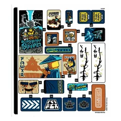 Sticker Sheet 2 for Set 71837-1, White