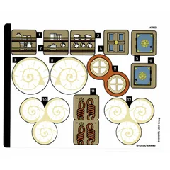 Sticker Sheet for Set 75639-1, White