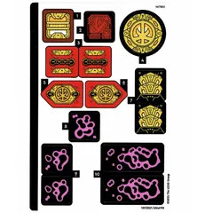 Sticker Sheet for Set 71846-1, White
