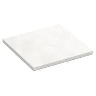 Tile 6 x 6 with Bottom Tubes, White