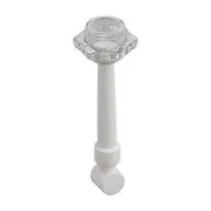 Equipment Wand with Trans-Clear Hollow Stud Pattern, White
