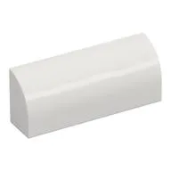 Brick Curved 1 x 4 x 1 1/3 No Studs, White