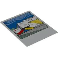 Polaroid Photo with LEGO House Print, White