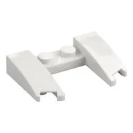 Brick Wedged, Curved 3 x 4 x 2/3 Cutout, White