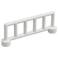 Duplo Fence Railing 1 x 6, with 6 Posts, White
