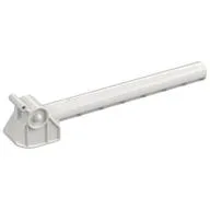 Duplo Train Barrier / Crossing Gate with Lever [Plain], White