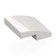 Brick Curved 2 x 2 x 2/3, White