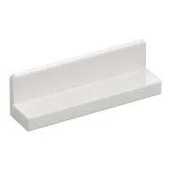 Panel 1 x 4 x 1 with Rounded Corners [Thin Wall], White