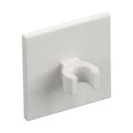 Road Sign Clip-on 2 x 2 Square [Thick Open O Clip], White