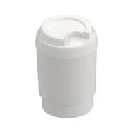 Equipment Cup with Take Out Lid Without Drinking Hole [Plain], White