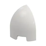 Brick Round Curved 1 x 1 x 1 1/3 Quarter Dome, White