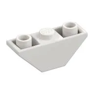 Brick Sloped Inverted 45° 3 x 1 Double with 2 Blocked Open Studs, White