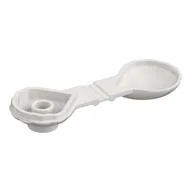 Animal, Clam [Type 2 - Locking Edge on Inner Lip], White