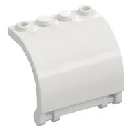 Panel 3 x 4 x 3 Curved, White