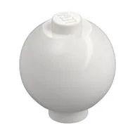 Brick Round 2 x 2 Sphere with Stud [Plain], White