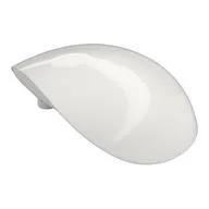 Large Figure Shoulder Cover, Armor, Round, Smooth [Plain], White