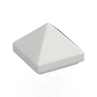 Brick Sloped 45° 1 x 1 x 2/3 Quadruple Convex [Pyramid], White