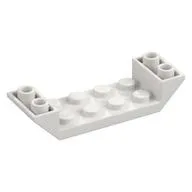Brick Sloped Inverted 45° 6 x 2 Double with 2 x 4 Recessed, White