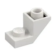 Brick Sloped Inverted 45° 2 x 1 with 2/3 Cutout, White