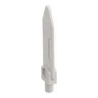 Weapon Sword, Blade with Bar, Double Edge, White