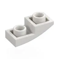 Brick Curved Inverted 2 x 1, White