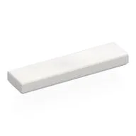 Tile 1 x 4 with Groove, White