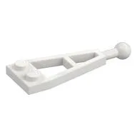 Plate Special 1 x 2 with Long Towball, White