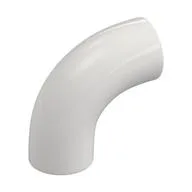 Brick Round 1 x 1 diameter Tube with 90 Degree Elbow (2 x 2 x 1) and Axle Holes (Crossholes) at each end, White