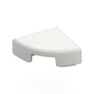 Tile Round 1 x 1 Quarter, White