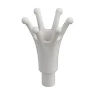Headwear Accessory Crown Long with Bar, White