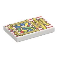Tile 2 x 3 with Every Flavour Beans Box Print, White