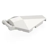 Windscreen 6 x 4 x 1 Hexagonal with Handle, White