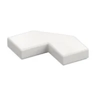 Tile Special 2 x 2 Corner with Cut Corner - Facet, White