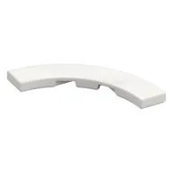 Tile 4 x 4 Curved, Macaroni, White