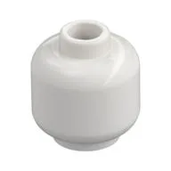 Minifig Head [Plain] [Vented Stud - 2 Holes], White
