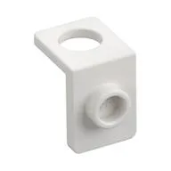 Minifig Neckwear Bracket [One Stud] - Reinforced, White