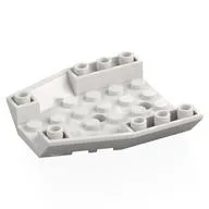 Brick Wedged, Sloped Inverted 6 x 6 x 1 Triple, White