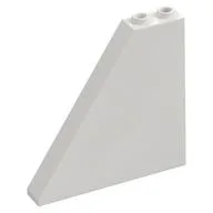 Brick Sloped 55° 1 x 6 x 5 with Bottom Stud Holders, White