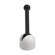 Lever Small Base with Black Lever, White
