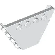 Panel, Trapezoid, Tipper End Flat without Pins, White