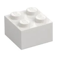 Brick 2 x 2, White