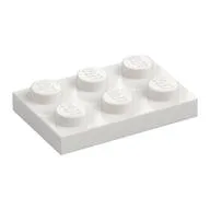 Plate 2 x 3, White