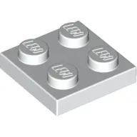 Plate 2 x 2, White