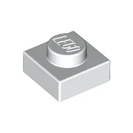 Plate 1 x 1, White