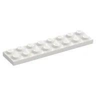 Plate 2 x 8, White