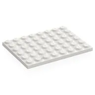 Plate 6 x 8, White