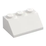 Brick Sloped 45° 2 x 3, White
